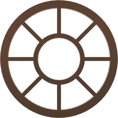 Ekena Millwork Grace Architectural Grade PVC Pierced Ceiling Medallion, Copper, 24"OD x 8 3/4"ID x 3/4"P CMPP24GRSCO